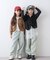 【KIDS】シアーリブタックレースカットカーデ