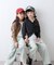 【KIDS】シアーリブタックレースカットカーデ