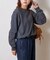 ビッグシルエットクルーネックスウェットロンTEE