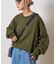 ビッグシルエットクルーネックスウェットロンTEE