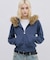 【 FILA 別注 】裏毛ファーフードジップパーカー