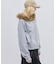 【 FILA 別注 】裏毛ファーフードジップパーカー