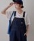 【GEVACO】馬サガラロゴプリントデニムサロペット