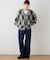 【GEVACO】アーガイル柄シャギーニットカーデ