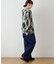 【GEVACO】アーガイル柄シャギーニットカーデ