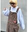 【S.G】製品染めコーデュロイオーバーオール