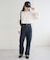 【WEB限定】デニムツイルストレートパンツ