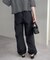 ベルト付ドロストパラシュートパンツ