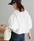 【再入荷】袖バルーンクロップドシャツ