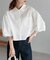 【再入荷】袖バルーンクロップドシャツ