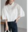 【再入荷】袖バルーンクロップドシャツ