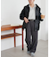 【セットアップ対応】ウールライクストレートパンツ
