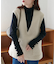 【WEB限定】フェイクウールベスト
