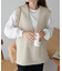 【WEB限定】フェイクウールベスト