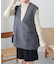 【WEB限定】フェイクウールベスト