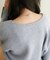 【女性らしい抜け感】メランジカシュクールプルオーバー