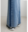 USコットンデニムリメイク風配色スカート