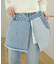 USコットンデニムラップスカートパンツ