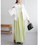 【WEB限定】ストライプジャガードキャミワンピース