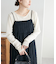 【WEB限定】ストライプジャガードキャミワンピース