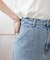USコットンデニムロールアップナロースカート