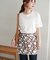 フラワープリントラップミニスカート