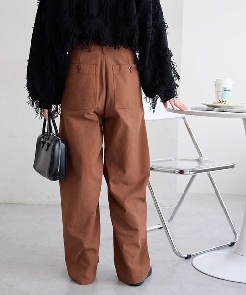 バックサテンベーカーカーブパンツ｜ディスコートの通販｜&mall