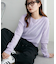 【ベストセラー】フロッキーメッシュロングスリーブ《WEB限定カラーあり》