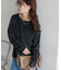 【ベストセラー】フロッキーメッシュロングスリーブ《WEB限定カラーあり》