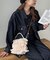 【２WAYで使える◎】チュールフリルミニショルダーバッグ