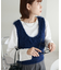 【冬までずっと使える!】シャギーUネックベスト