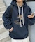 【ユニセックス】モチーフ刺繍ロゴフードプルオーバー