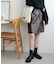 フェイクレザーミニスカート