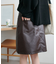 フェイクレザーミニスカート
