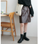 フェイクレザーミニスカート