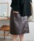 フェイクレザーミニスカート