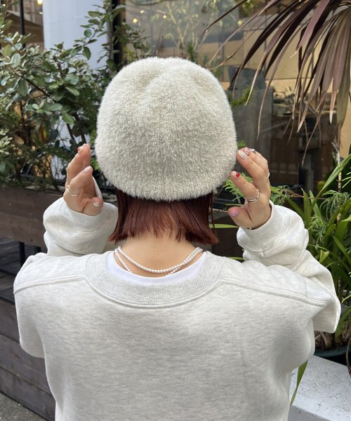 新品未使用　A&G スワロフスキーmade in japanニットキャップ A&G - 新品未使用 A&G スワロフスキーmade in japanニット