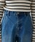 ビンテージ加工デニムカーブパンツ