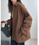 【ユニセックス】フェイクスエードショートコート