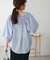 コットンシアーオフショルブラウス5分袖