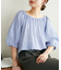 コットンシアーオフショルブラウス5分袖