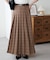 プリーツロングスカート