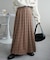 プリーツロングスカート