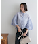 コットンシアー袖バルーンブラウス5分袖《WEB限定カラーあり》