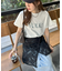 レース花柄巻きスカート