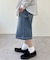 【ユニセックス】デニムハーフパンツ