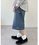 【ユニセックス】デニムハーフパンツ