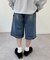【ユニセックス】デニムハーフパンツ