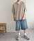 【ユニセックス】デニムハーフパンツ