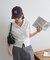 サラモチ衿付き半袖カーディガン《WEB限定カラーあり》